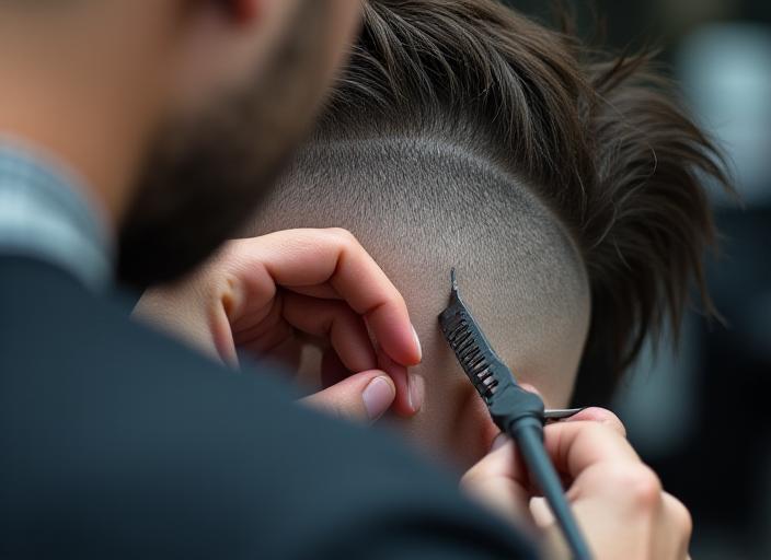 幾何学的フェードカット技術