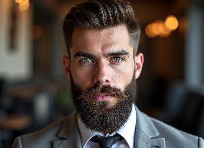 黄金比に基づくビアードスタイリング